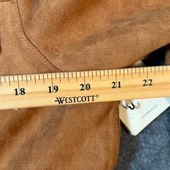 Mother Bruiser Jacket Spice‎ Brown Faux Suede Rhinestone Sun Jacket M Boho NWT - Picture 12 of 13